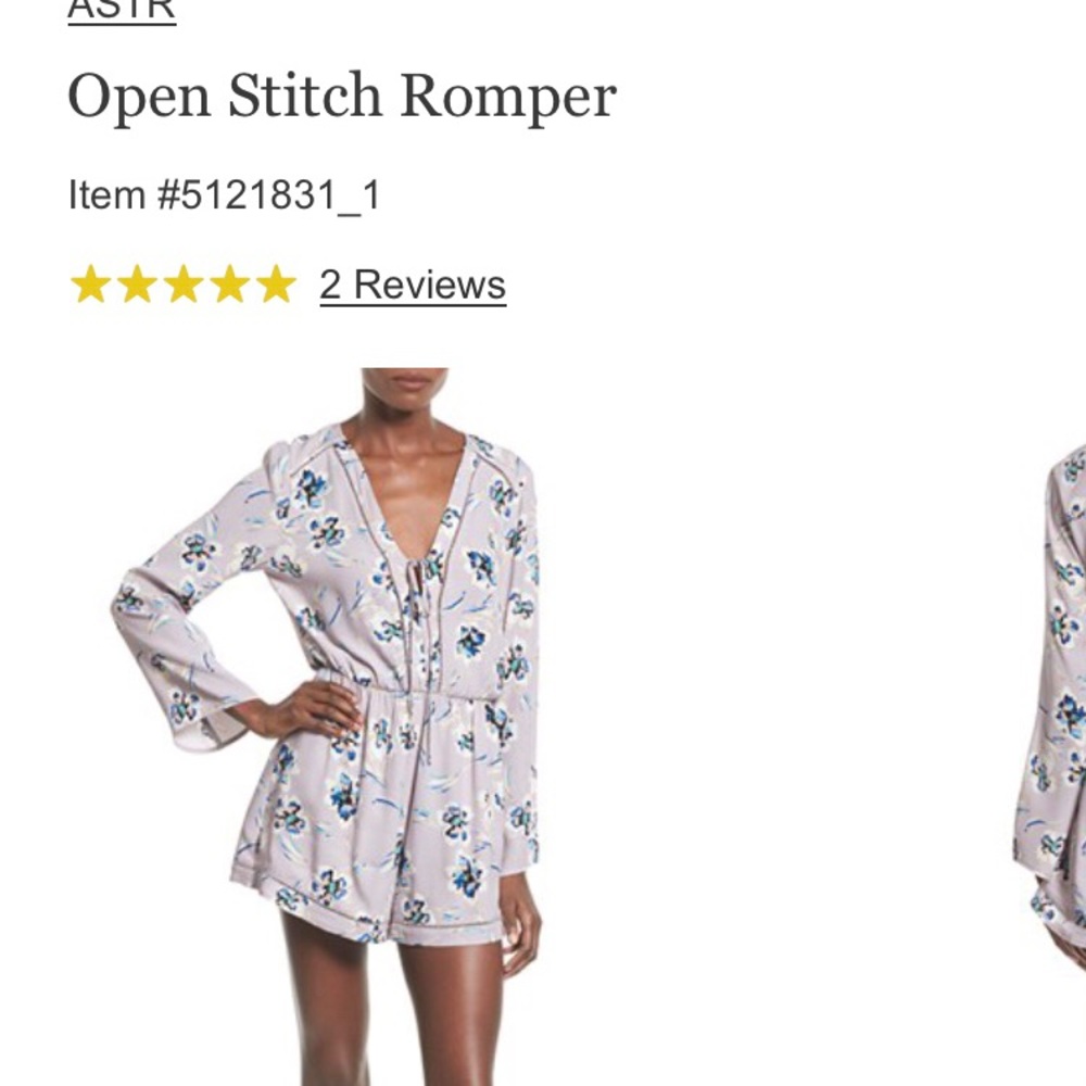 ASTR Romper, Size Small